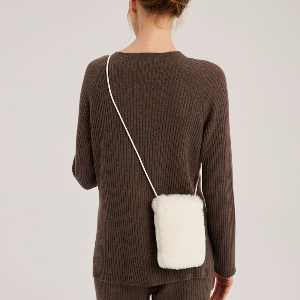 NAP Loungewear NWOT Faux Fur Pouch